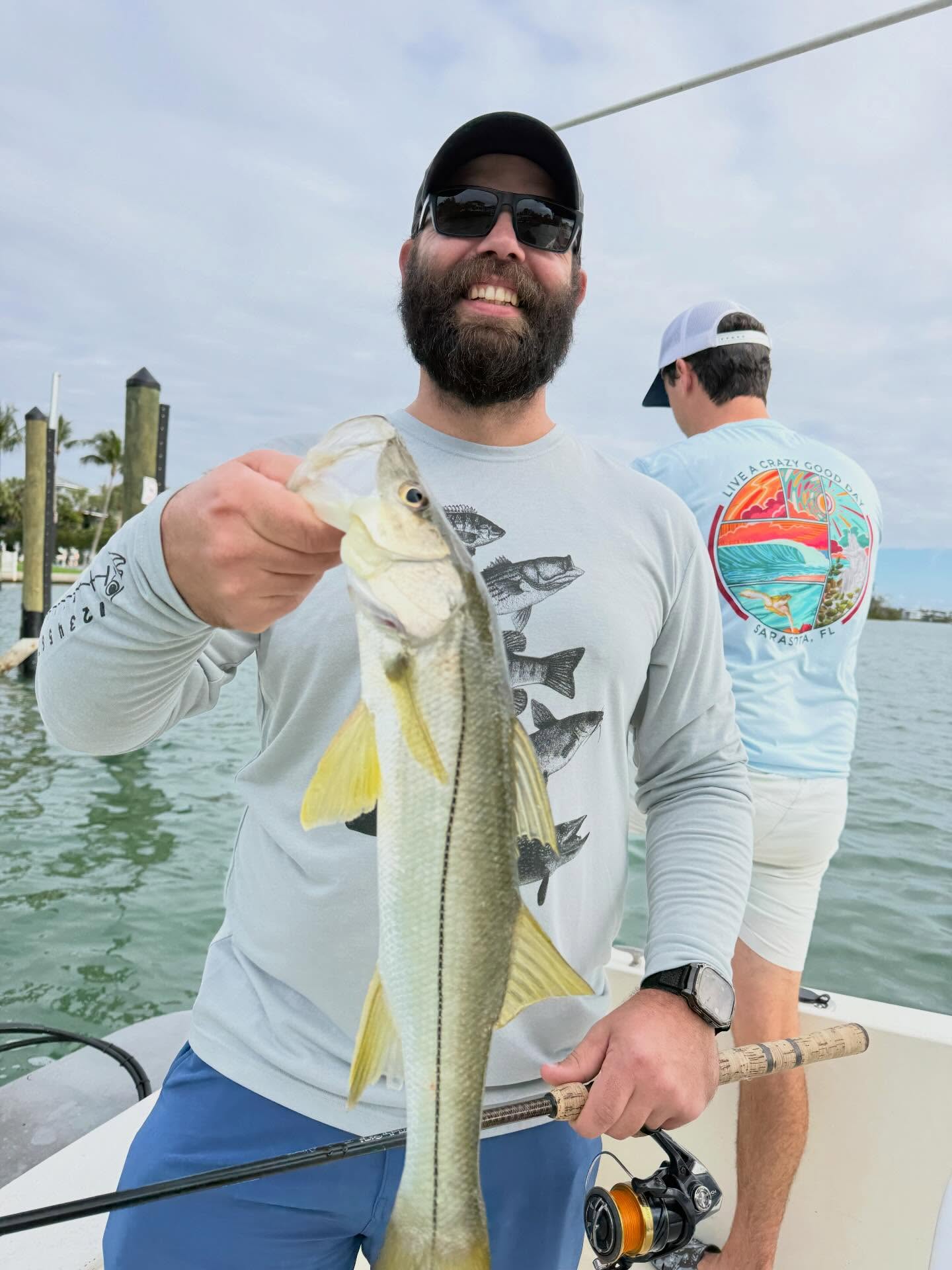 Snook caught on a three-quarter-day bay trip